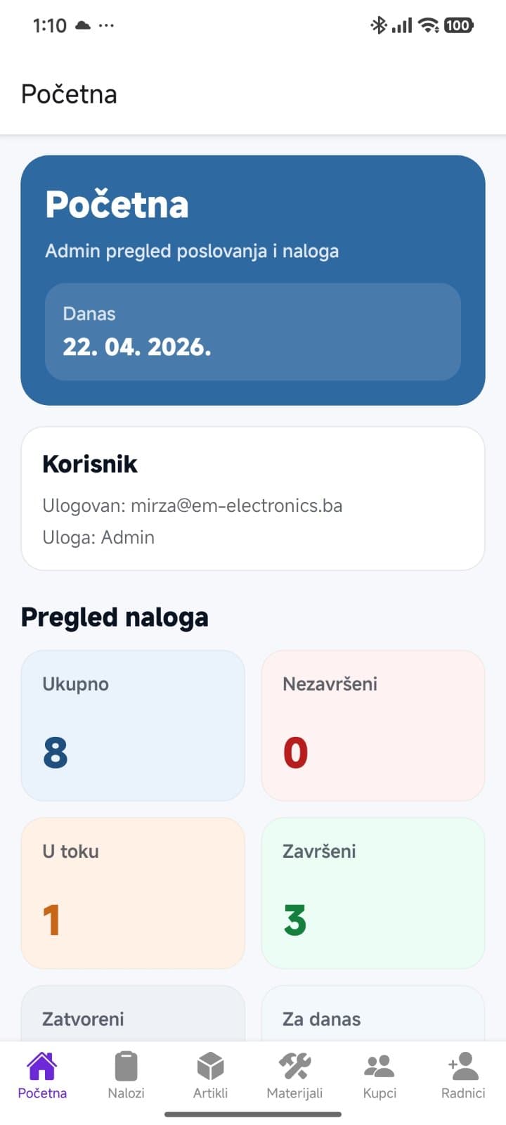 EM Electronics interna web i mobilna platforma pregled 4